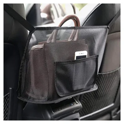 Produktbild von Netztasche für Handtaschen, Rücksitz-Netztasche, Auto-Netztasche, Halter für Handtaschen, Netztasche für die Sitzlehne, Aufbewahrungstasche