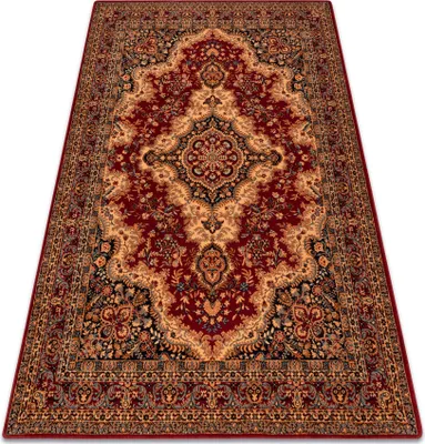 Produktbild von Wollteppich POLONIA Königlich Burgund rot 300x400 cm