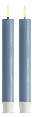 Immagine prodotto di Deluxe Homeart Candela LED a bastoncino con funzione timer Polvere Blu