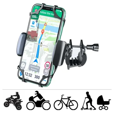 Produktbild von Fahrrad Handy Halter für Samsung Galaxy A41 Smartphone Handyhalterung Motorrad Lenker Halterung Roller