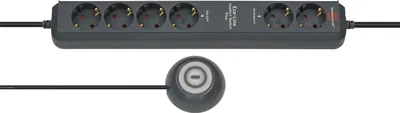 Image de Brennenstuhl Eco-Line Extension Socket Comfort Switch Plus EL CSP 24 6-way 1,5m H05VV-F 3G1,5 2 permanent, 4 switchable