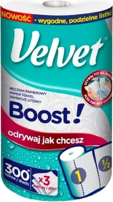 Obrázek produktu pro Velvet Boost papierové obrúsky 3 vrstvy 150 kusov