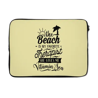 Produktbild von MuchoWow® Laptop Hülle 13 Zoll Sommer - Sprichwörter - Gelb Laptoptasche - Laptophülle - Sleeve - Rundumschutz