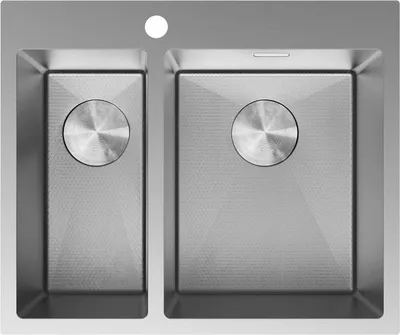 Produktbild von Mexen Flexo Edelstahlspüle 1,5-Becken 610 x 510 mm, Inox HC - 6446611500-01HC