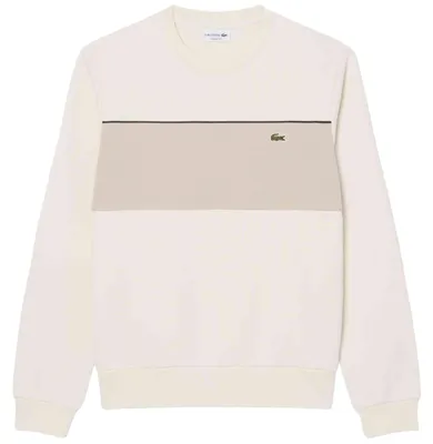 Produktbild von Sweatshirt Lacoste Sudadera Lacoste Colour-Block Fleece blanco crema beige für Herren