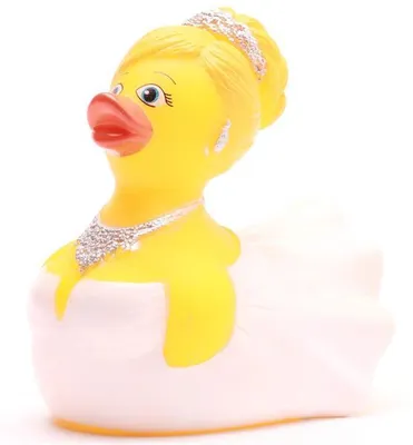 Produktbild von Badeente Ballkönigin Vinyl 9,5 cm