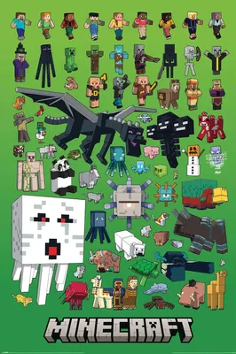Produktbild von MB 60 - Minecraft - Character Montage - Poster 61x91,5 cm