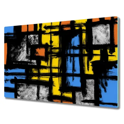 Produktbild von Coloray Hackbrett Herdabdeckplatte 80x52 cm Küchenbrett Kochplattenabdeckung Schneidebrett - Sonnenaufgang über den See