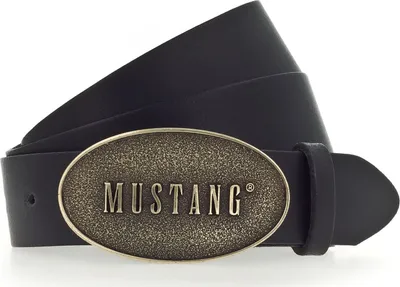 Produktbild von MUSTANG Leder Gürtel Leather Belt W105 Black schwarz