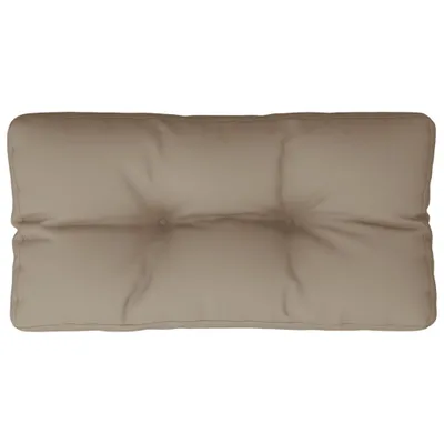 Image de Coussin de palette taupe 80x40x12 cm tissu