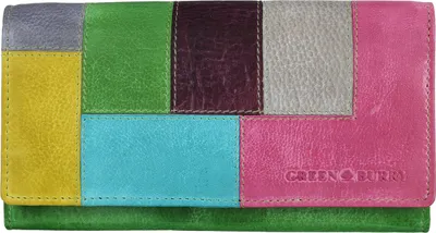 Immagine prodotto di Greenburry Candy Shop bunte Damen Leder Geldbörse Portmonee 862-77