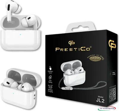 Produktbild von iPhone Samsung Bluetooth Kopfhörer kabellos PRESTICO Touch Control In-Ear Wireless JL2 AIR BLUE PRO
