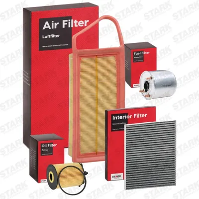Produktbild von STARK Filterset Inspektionspaket Filtersatz für FORD Fiesta Mk6 Schrägheck (JA8, JR8) Fiesta Mk6 Kastenwagen Fiesta Mk5 Kastenwagen für FIAT PUNTO