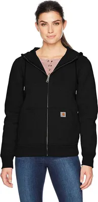 Immagine prodotto di Carhartt Donna Clarksburg Felpa con cappuccio, Colore:nero, Taglia:S