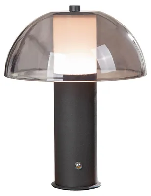 Produktbild von Gilde Tischleuchte (LED), Pilz, Triest, Acryl, Metall, schwarz, VE 1, D. 20 cm Höhe: 25.00 cm Durchmesser: 20.00 cm 59641