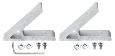 Produktbild von Eckwinkel 45 Grad, 1 Set 2,32x0,55 Zoll Aluminium-Extrusionsprofil-Zubehör für die 2020 Serie (Silber)