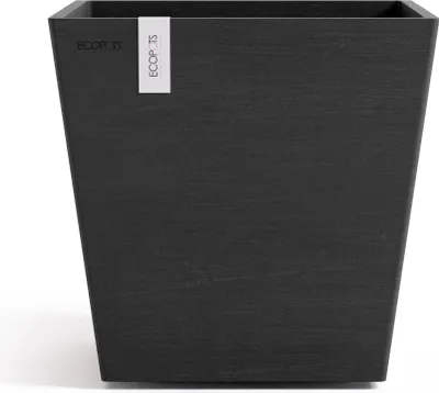 Produktbild von Ecopots Rotterdam 25 + Blumentopf mit Wasserreservoir - L 25 cm x B 25 cm x H 24,6 cm - Innen- und Außenbereich