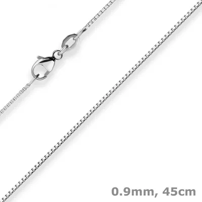 0-9mm-Veneziakette-aus-750-Weißgold-45cm-mit-Zwischenöse