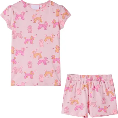 Produktbild von Kinderpyjama mit Kurzen Ärmeln Hellrosa 128