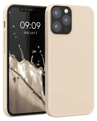 Produktbild von kwmobile Handyhülle für iPhone 12 Hülle / iPhone 12 Pro Hülle - Silikon Handy Case - weiche Oberfläche - kabelloses Laden - Perlmutt