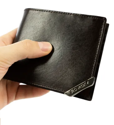 Obrázok produktu pre Rovicky Pánska kožená peňaženka so zabezpečením RFID Parma čierna univerzálny