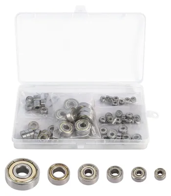 Kugellager-Set, 6 Größen, 60 Stück, doppelt abgedichtet, für Skateboards