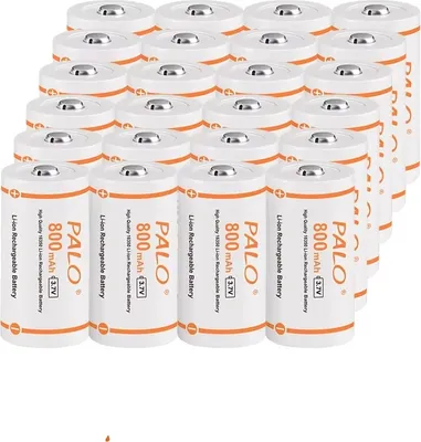 Obrázek produktu pro Nabíjecí baterie PALO CR123A, kapacita 800 mAh, napětí 3,7 V, 24 ks baterií