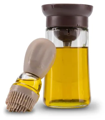 Immagine prodotto di Flacone 2-in-1 per olio, con pennello e dosatore, capacità 180 ml