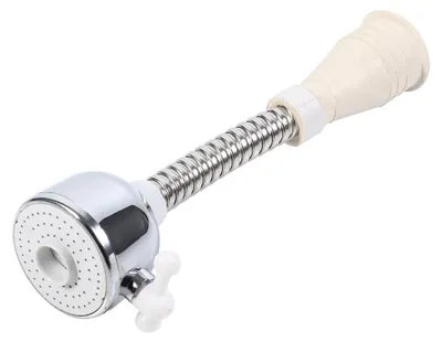 Immagine prodotto di Cucina: tubo flessibile del rubinetto regolabile a risparmio idrico, aeratore del rubinetto, diffusore, bocca girevole a 360°.
