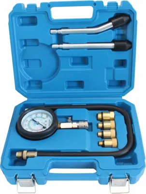 Immagine prodotto di Set di tester compressione per motori a benzina, compressione motore per auto e camion, 0-20 Bar, per ripristinare compressione motore, 8 pezzi