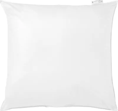 A white pillow on a white background.