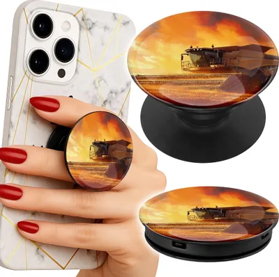 Image de Support telephone Popsocket pour doigt / support - KOMBAJN POLE FARMA ZBOŻE