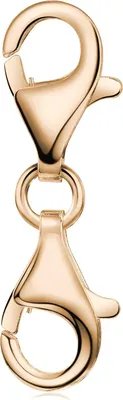 Produktbild von MATERIA by Matthias Wagner Rosegold Karabiner Doppel Verschluss 925 Sterlingsilber vergoldet 15