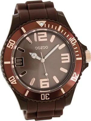 Produktbild von Oozoo Damen Armbanduhr braun Analog matt Timepieces Silikonarmband D2UOC5039A