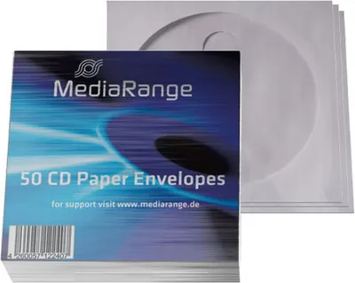 Produktbild von MediaRange CD Hüllen 50pcs Papier Flagwindow retail