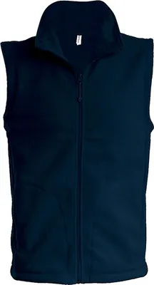 Produktbild von Kariban Herren Fleece Jacke Weste Bodywarmer Übergangsjacke, Größe:S, Farbe:Navy Blau