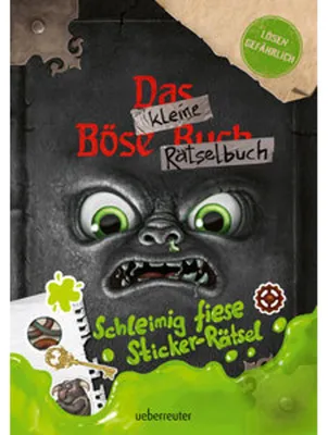 Obrázok produktu pre Das kleine Böse Rätselbuch - Schleimig fiese Sticker-Rätsel (Das kleine Böse Buch)