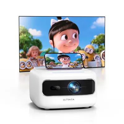 Produktbild von ULTIMEA Apollo P10 Full HD 1080P Decoding Beamer, 5G+2.4G WiFi Bluetooth Projektor, Tragbarer Mini Beamer Full-HD, 300 ANSI-Lumen