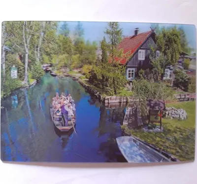 Produktbild von 3 D Ansichtskarte Spreewald, Kahnfahrt bei Lehde, Postkarte Wackelkarte Hologrammkarte, Brandenburg