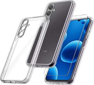 Zdjęcie produktu dla Etui do Samsung A26 5G WZMACNIANE SILIKONOWE PRZEZROCZYSTE + Szkło 9H