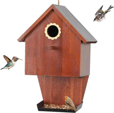 Image de Nichoir pour oiseaux, résistant aux intempéries, à suspendre, pour le jardin, la terrasse ou le balcon