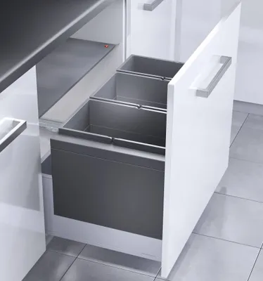 Produktbild von Hailo Abfallsystem Einbau Schublade 80cm Einbaumülleimer Frontauszug