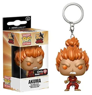 Image de Funko Pocket Pop! Jeux : Street Fighter - Akuma (Exclusivité GameStop)