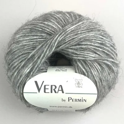 Obrázok produktu pre Vera by Permin - Celoročná priadza z retiazky, baby alpaky a bavlny (125m/50g) (19 light grey)
