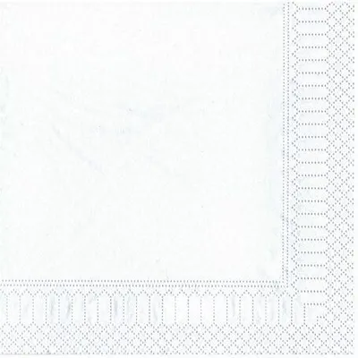 Produktbild von 2000 tradingbay24 Servietten, 2-lagig 1/4-Falz 33 cm x 33 cm weiss tbU95501