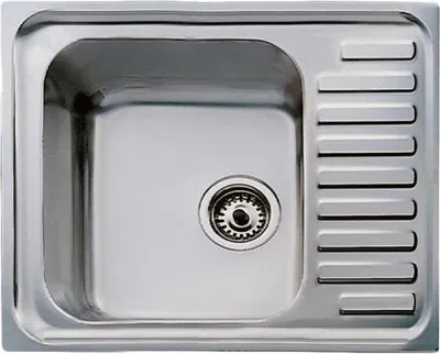 Produktbild von Teka Classic 1C, Unterbauspüle, Rechteckig, Edelstahl, Edelstahl, 1 Becken, 406 x 406 mm