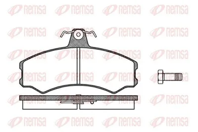 Produktbild von REMSA Bremsbeläge Satz Vorne Bremsklötze für IVECO MASSIF Station Wagon 0143.10