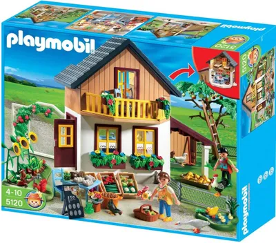 Produktbild von PLAYMOBIL Farm House with Market, 230 mm, 410 mm, 270 mm