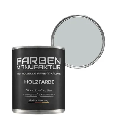 Produktbild von Farben Manufaktur Holzfarbe Wetterschutzfarbe Holzlack RAL deckend 5L - ca. RAL 7035 Lichtgrau