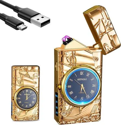 Zdjęcie produktu dla Elektryczna zapalniczka USB z podwójną iskrą plazmową